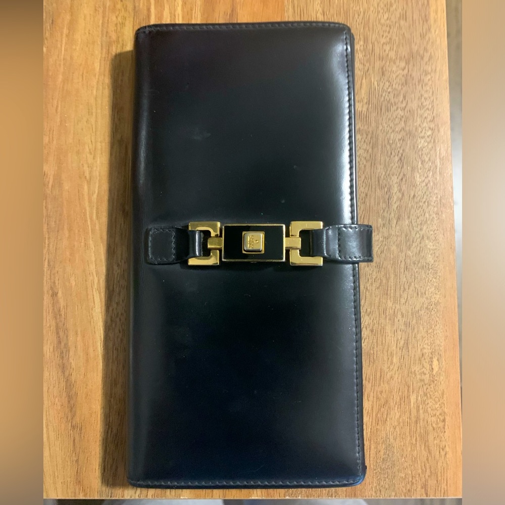 GUCCI Jackie Piston Lock Long Wallet